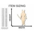 thumbnail image 2 of Unfinished Wood Japanese Samurai Shape - Warrior - Craft - up to 46" DIY 20" / 1", 2 of 3