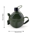 thumbnail image 2 of Aluminum Outdoor Water Bottle, 1L Food-Grade Leak-Proof Canteen, Adjustable Shoulder Strap Portable Jug, Durable Container for Camping, Hiking, Climbing & Outdoor Sports Use, 2 of 6