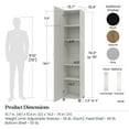 thumbnail image 6 of Systembuild Evolution Lory Framed 16" Utility Cabinet in Natural, 6 of 6