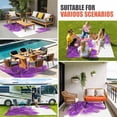 thumbnail image 4 of Purple Gold Outdoor Rug for Patio/Deck/Porch, Non-Slip Large Area Rug 4 x 6 Ft, Abstract Flower Ombre Aesthetics Paint Indoor Outdoor Rugs Washable Area Rugs, Reversible Camping Rug Carpet Runner, 4 of 8