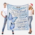 thumbnail image 2 of LHSHID Personalized Name Blanket Love Letter to My Daughter from Mom & Dad I Will Always Be There to Support You Soft Warm Bed Blanket Gift, 2 of 5