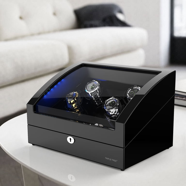 Watch Winder for 4 Automatic Watches, with Extra 6 Watch  display picture 1