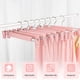 thumbnail image 2 of Juego de 10 Perchas Para Faldas Oso de fresa Perchas Para Pantalones Rosa con 2 Clips Antideslizantes y Ajustables, 2 of 5