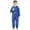 Z20 Blue, variant on Kids Rain Suit Girls Boys Waterproof Hooded Coverall with Reflective Strips Toddler Lightweight Outdoor Play One Piece Raincoats