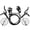Black, variant on Riousery Premium E-Bike Hydraulic Brake Set with 160mm Rotors Front and Rear Disc Brake Caliper Lever Kit Replacement for Electric Bicycles and Scooters Mountain Bikes Red (10.2 inches / 26 cm)