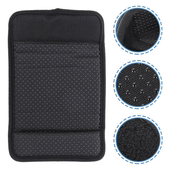 Pawsdot 1Pair Compact Wear Resistant Walker Cushion Professional Grip Cover Black for Outdoor Use