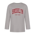 thumbnail image 1 of T-shirts pour Hommes Manches 3/4 Col Rond Confortable Ajustement Gradué Gris Automne Taille g, 1 of 4