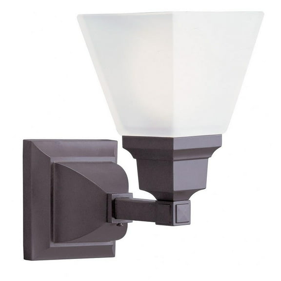 1 Light Bathroom Light in New Traditional Style 5 inches Wide By 9.5 inches High-Bronze Finish Bailey Street Home 218-Bel-731497