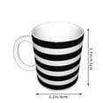 thumbnail image 2 of Disketp Black And White Stripes Large Coffee Mug with Handle Tea Cup Novelty Coffee Cup for Men Women Office Work, 2 of 6