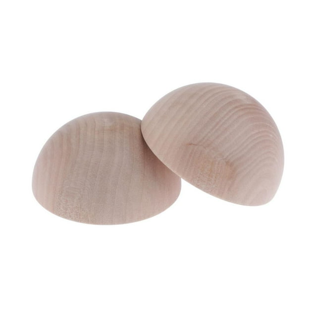 2 Piezas 7,5 Cm Hemisferio de Medio Artesanal DIY Juguete
