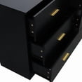 thumbnail image 4 of CQSXDA Modern 6-Drawer Dresser for Bedroom, Ample Storage Wide Chest of Drawers, Black, 4 of 6