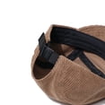 thumbnail image 2 of Gorra de pana de estilo retro de calle con parte superior blanda de cinco hojas y versión de alero corto para otoño e invierno, 2 of 6