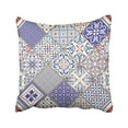 thumbnail image 1 of Funda de almohada ABPHQTO cerámica Azul Patchwork Vintage 50x50 cm, 1 of 1