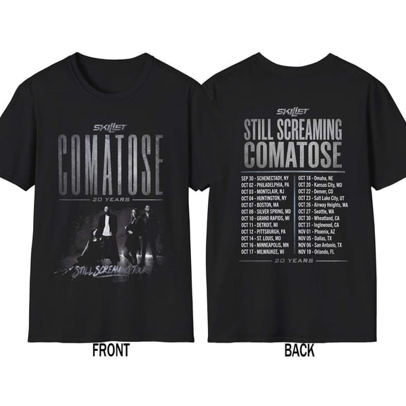 Skillet Comatose 20 Years Tour Shirt, Still Screaming Comatose T-Shirt
