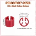 thumbnail image 2 of Uxcell 300 Pcs Marqueurs pour Cintres, Étiquettes de Codage de Couleur Rouge pour Tringle de 3mm Rouge, 2 of 7
