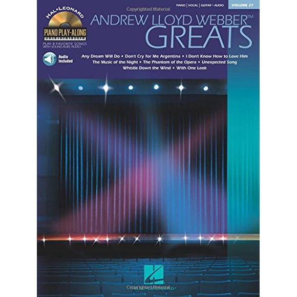 Andrew Lloyd Webber Greats: Piano Play-Along Volume 27