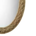 thumbnail image 4 of Accent Mirror with Oval Encasing and Seagrass Braiding, Brown- Saltoro Sherpi, 4 of 5
