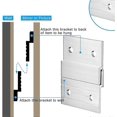 thumbnail image 4 of 24 Pcs French Cleat Picture Hanger Heavy Duty Aluminum Z Bar Hanger with Screws, 4 of 4