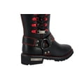 thumbnail image 2 of Dream Apparel Women's Motorcycle Riding Boots Knee High Boots Biker Boots Lace Up, 2 of 6
