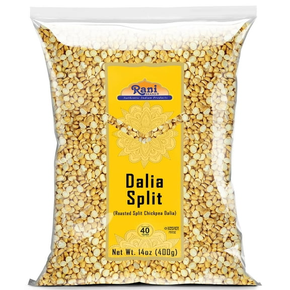 Rani Daliya Split (Roasted Split Chickpeas Dalia) 400g (14oz) ~ All Natural | Vegan | Indian Origin