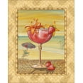 thumbnail image 2 of Audrey, Charlene 15x18 Gold Ornate Wood Framed with Double Matting Museum Art Print Titled - Island Nectar I, 2 of 4
