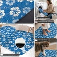 thumbnail image 2 of Runner Rug 1.64'x5.25', Blue Flowers Non Slip Backing Floor Mats Soft Area Rugs, Absorbent Muddy Dirt Trapping Carpet for Entryway Hallway Kitchen Bedroom Coastal Rustic Botanical Blooms Floral, 2 of 7