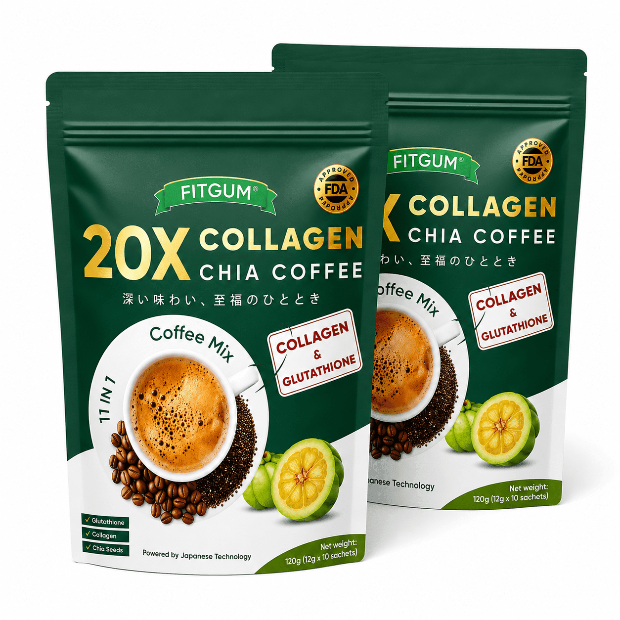 MK Slimming-K Coffee, Collagen, Garcinia Cambogia, Stevia, 30
