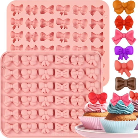 Fondant Bow Chocolate Mold Bow Silicone Molds for Chocolate Fondant Creams Sweets Candy Gummy Mold