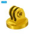 thumbnail image 3 of Uxcell Aluminum Tripod Mount Adapter, Camera Tripod Conversion Adapter, Gold, 2 Pack, 3 of 5