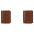 thumbnail image 2 of pitrice 1/2/3 Men Wallet Money Clips Bag Coin Pocket Purse Cowhide Card Holder Short Fashionable for Office Driver License Case Brown vertical design 2PCS, 2 of 6