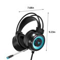 thumbnail image 3 of OEFNTAC Headphones Bluetooth Headphones Headphones Wireless Stereo Gaming Headset Noise Cancelling Over Ear Headphones with Mic LED Light Bass Surround Available in Three Colors Up to 45% Off, 3 of 7