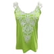 thumbnail image 2 of Blusa informal de encaje para mujer, camiseta sin mangas, color verde, tallas S-5XL S, 2 of 7