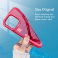 thumbnail image 4 of Kickstand Case for iPhone 14 Plus, 2 Stand Modes Built-in Camera Ring Stand Clear Soft Slim Back Cover with Invisible Stand Anti-Scratch Durable Shockproof Protective Bumper Case - Red, 4 of 11