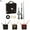 Black, variant on PULLIMORE DIY Wall Quartz Movement Mechanism Long Shaft Clock Movement Repair Parts Replacement Kit (Red Hands)