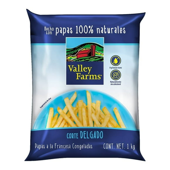 Papas a la francesa Valley Farms corte delgado 1 kg