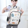 thumbnail image 6 of FORMRS School Backpack 17" Student Travel Bag with Laptop Compartment, Cartoon Doodles, 6 of 7