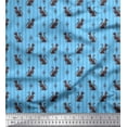 thumbnail image 1 of Soimoi Rayon Fabric Stripe & Cat Animal Print Fabric by Yard 56 Inch Wide, 1 of 1