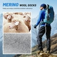 thumbnail image 2 of 5 Pairs Merino Wool Socks for Men, Super Thick Hiking Thermal Socks for Cold Weather, 2 of 6