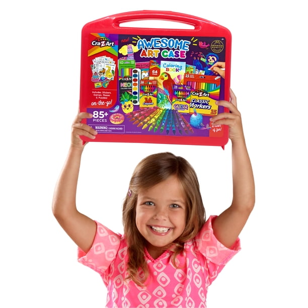 Cra-Z-Art Awesome Art Case, Drawing Set, Beginner, Child Ages 4