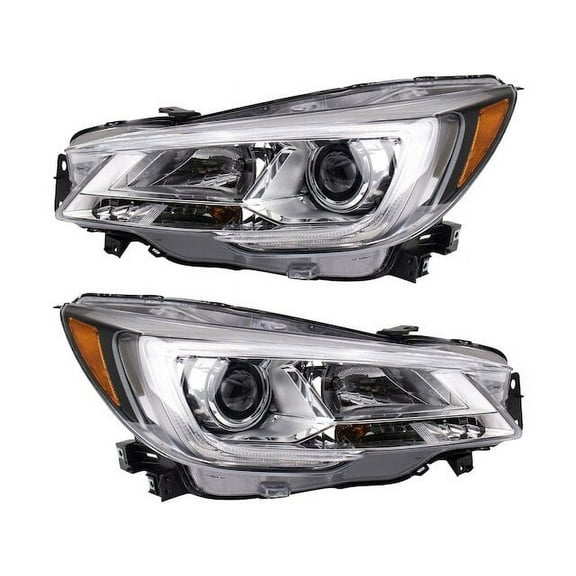 Headlight Assembly Set 2 Piece - Compatible with 2019 - 2020 Subaru Ascent
