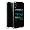 thumbnail image 1 of Serenity Prayer Courage Wisdom Protective Slim Fit Hybrid Rubber Bumper Case Fits Apple iPhone X, 1 of 3