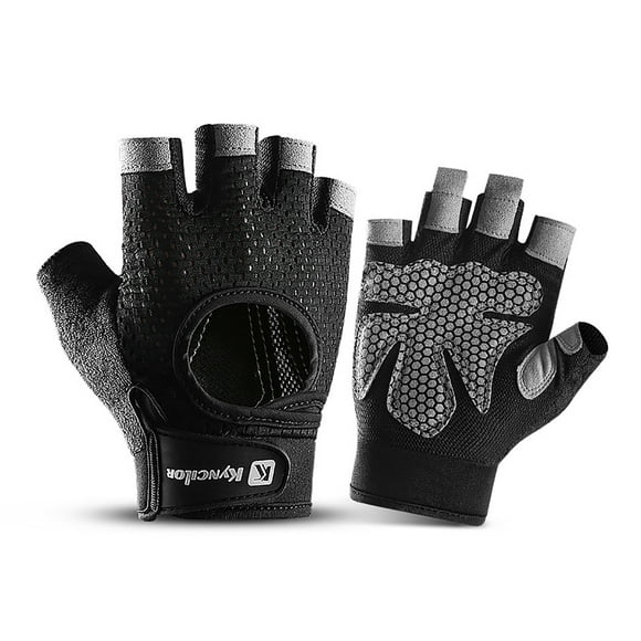 Up To $10 Gloves Mittens Black 1 Pair Workout Gloves Gym Gloves for Men Women Weight Lifting Fingerless Gloves for Training Fitness