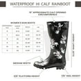 thumbnail image 2 of Norty Women’s Hurricane Rain Boots – Waterproof High-Calf Length 13 inch Rubber Winter Spring and Garden Boots - Runs 1/2 size large, 2 of 6