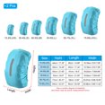 thumbnail image 2 of Unique Bargains 40-50L Waterproof Backpack Rain Cover 2 Pcs with Vertical Reflective Strap, M, Light Blue, 2 of 5