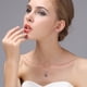 thumbnail image 4 of Collar con colgante de corazón de amatista y diamante para mujer (1 collar), 4 of 5
