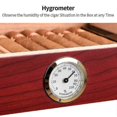 thumbnail image 3 of Portable Cigar Humidor Box With Glass Top Wholesale Cigar Humidor With Cedar Wood Travel Cigar Case With Humidifier Hygrometer, 3 of 3