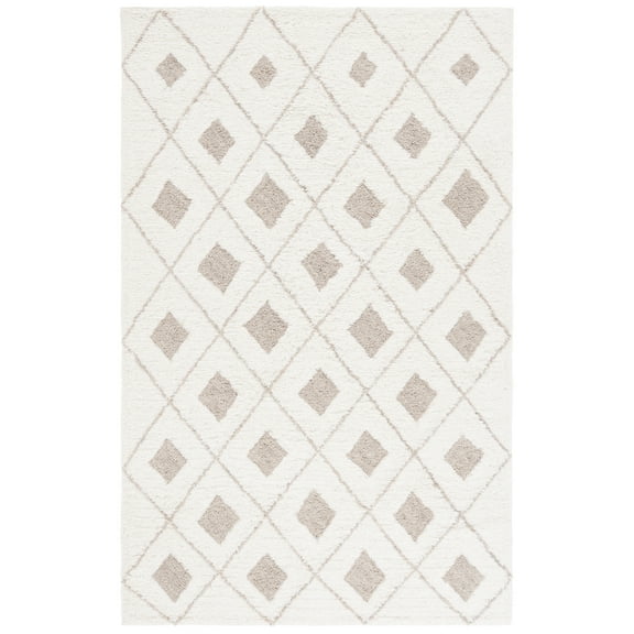 SAFAVIEH Vermont Osbert Geometric Area Rug, Ivory/Beige, 8' x 10'
