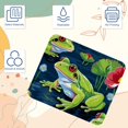 thumbnail image 3 of Frog Printed Square Gaming Mouse Pad, Non-Slip Rubber Bottom Mouse Mat for Office, 8.3x9.8 Inch, 3 of 6