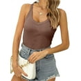 thumbnail image 3 of Sleeveless V-Neck Women Slim Fit Summer Tank Tops, 3 of 5