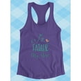 thumbnail image 3 of My Father My Hero Quote Racerback Tank Women -Image by Shutterstock, Female Medium, 3 of 4